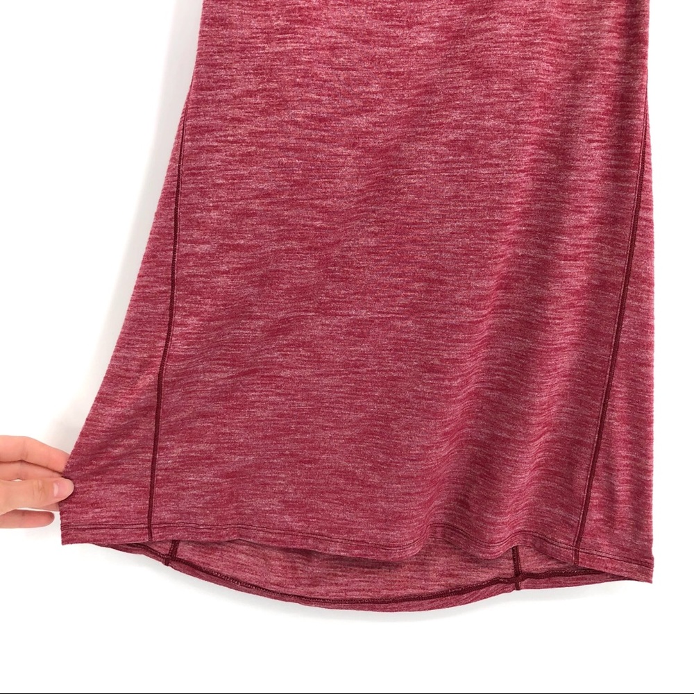 lululemon athletica Women's Heathered Burgundy Racerback Tank Top - Picture 3 of 7